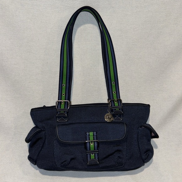 The Sak women’s navy crocheted shoulder bag - Picture 1 of 10